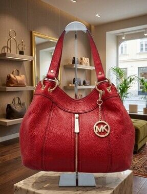 Michael Kors Cherry Red Hobo Bag